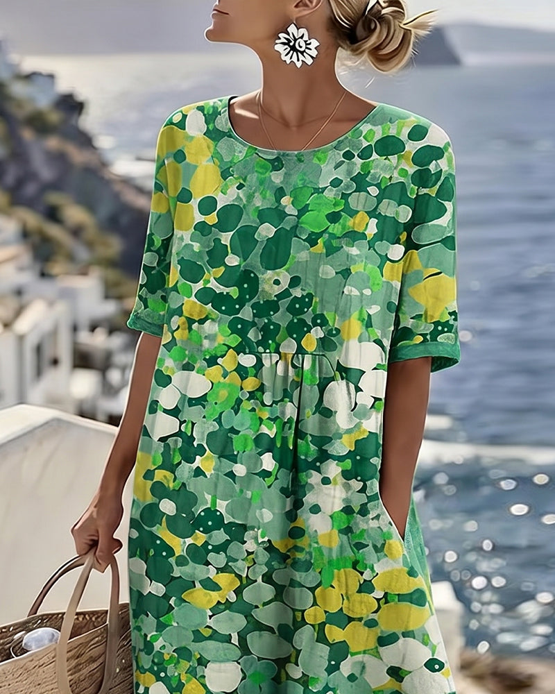 Chérie | Midi Floral Dress, Loose and Light
