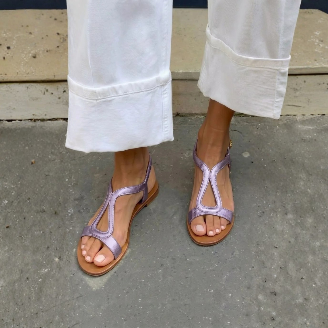 Comfortable Golden Summer Sandals for Women