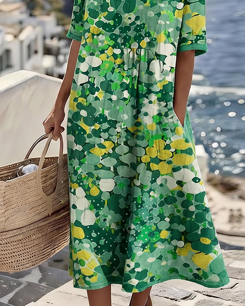 Chérie | Midi Floral Dress, Loose and Light