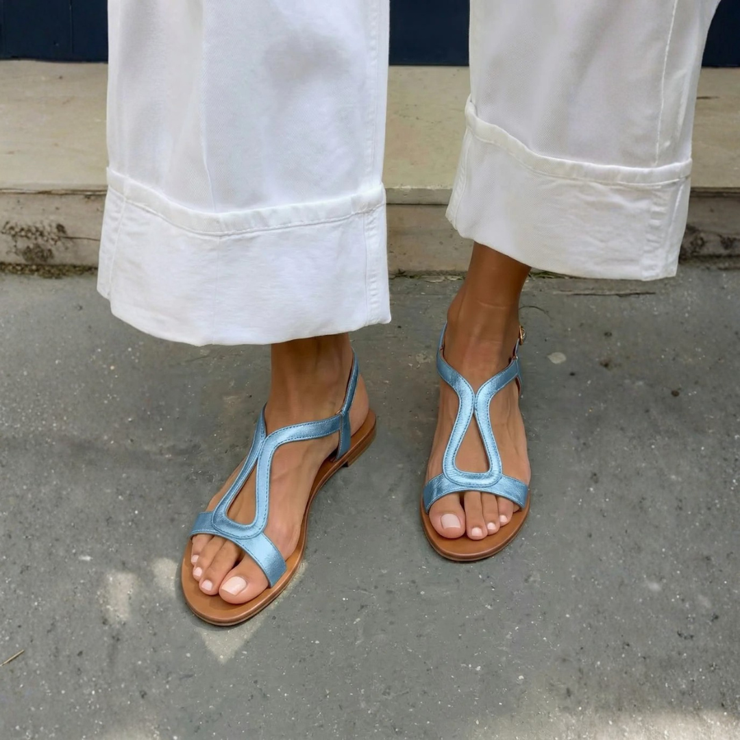 Comfortable Golden Summer Sandals for Women