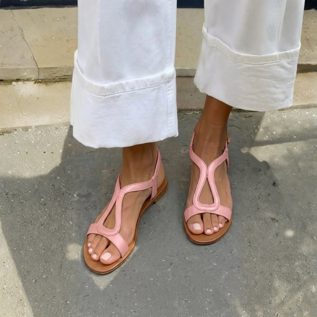 Comfortable Golden Summer Sandals for Women