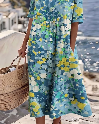 Chérie | Midi Floral Dress, Loose and Light