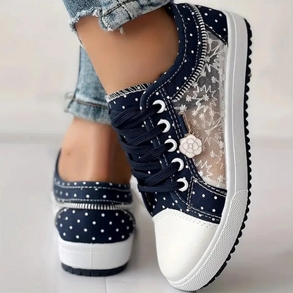 Caro | Elegant Floral Sneakers