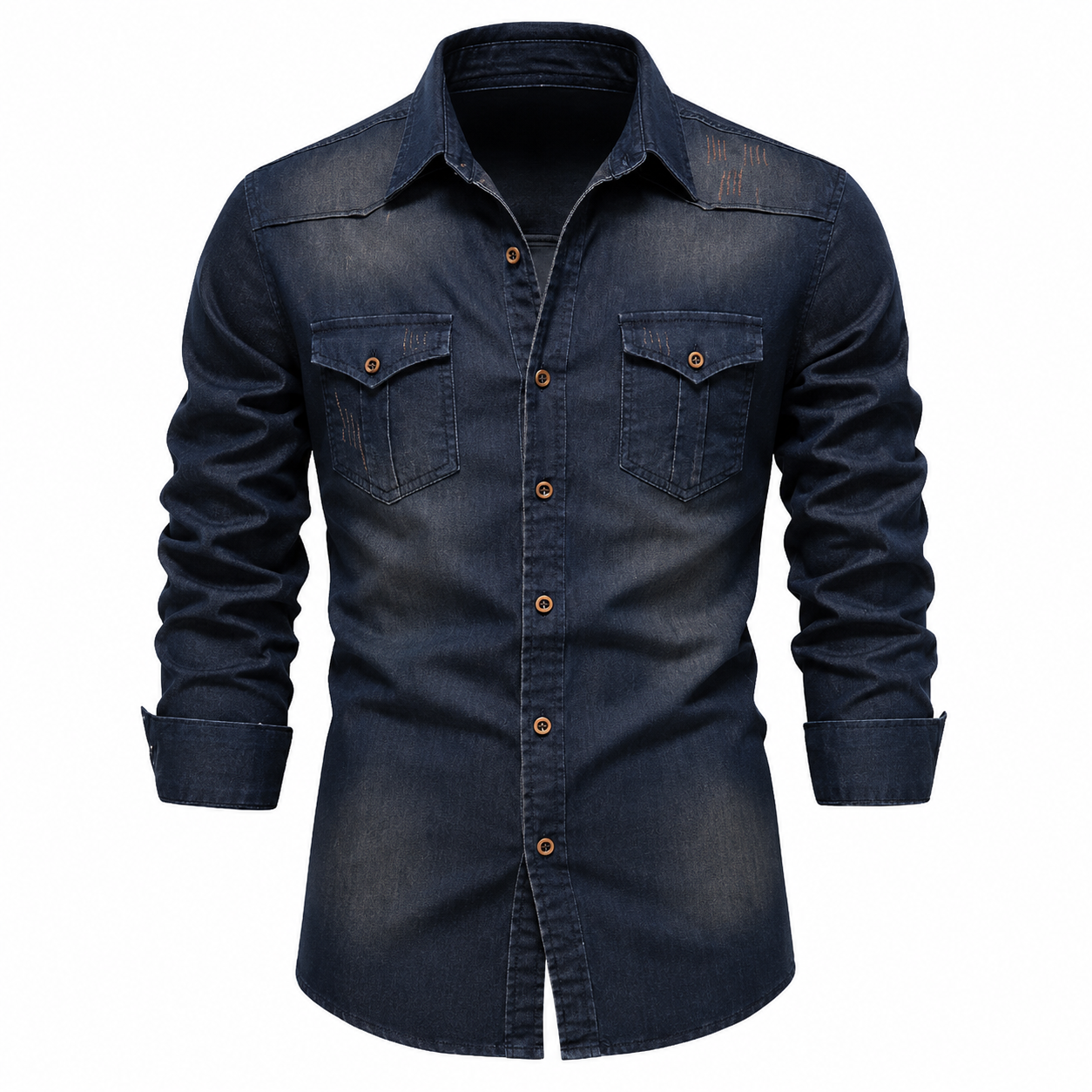 Flynn Tailored Denim Shirt