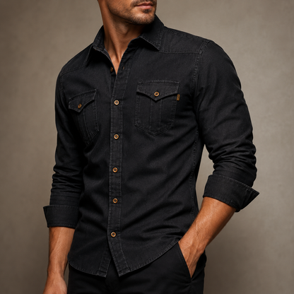 Flynn Tailored Denim Shirt