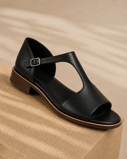 Freya Cushioned Leather Sandals