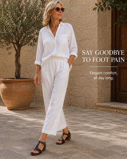 Freya Cushioned Leather Sandals