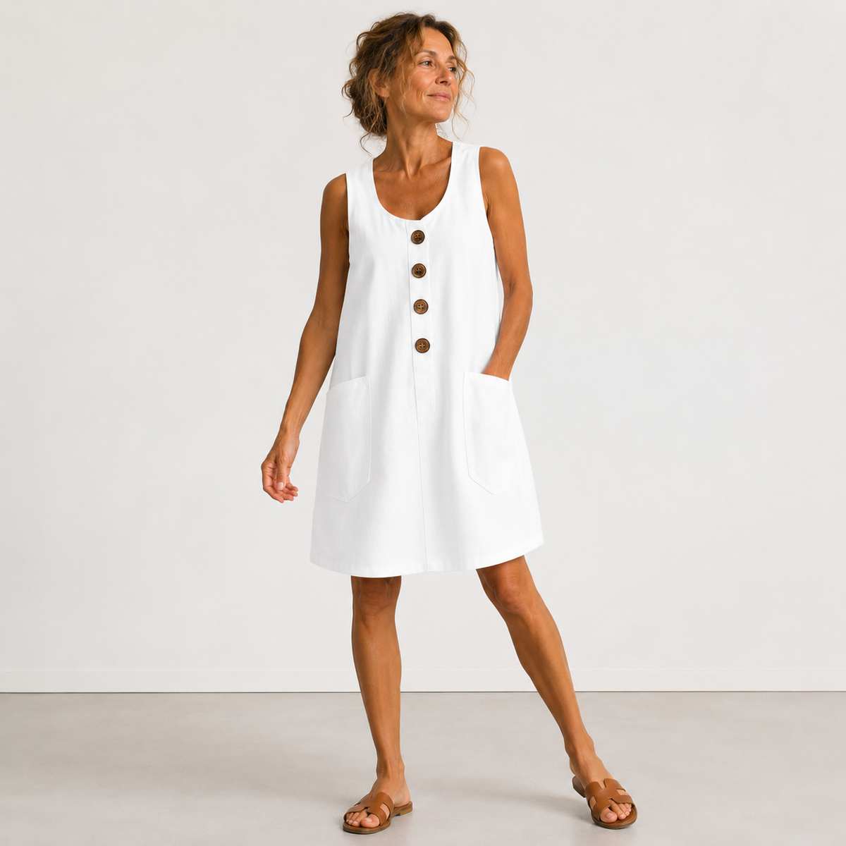 Maud - Cotton and Linen Dress