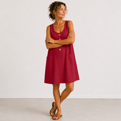 Maud - Cotton and Linen Dress