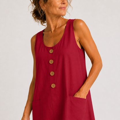 Maud - Cotton and Linen Dress