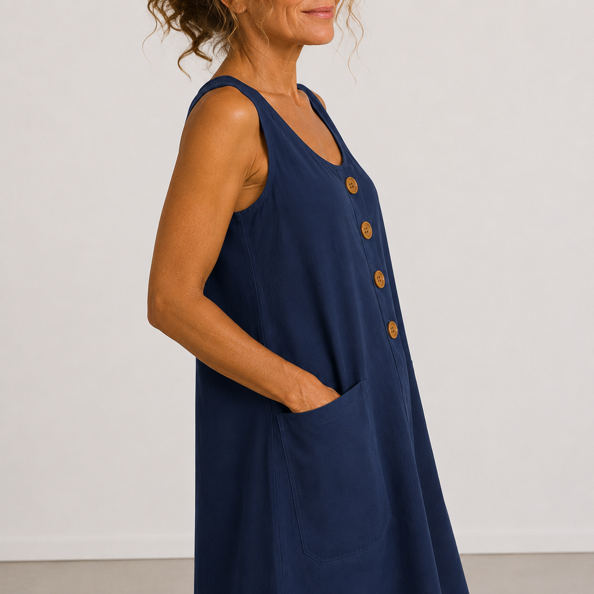 Maud - Cotton and Linen Dress