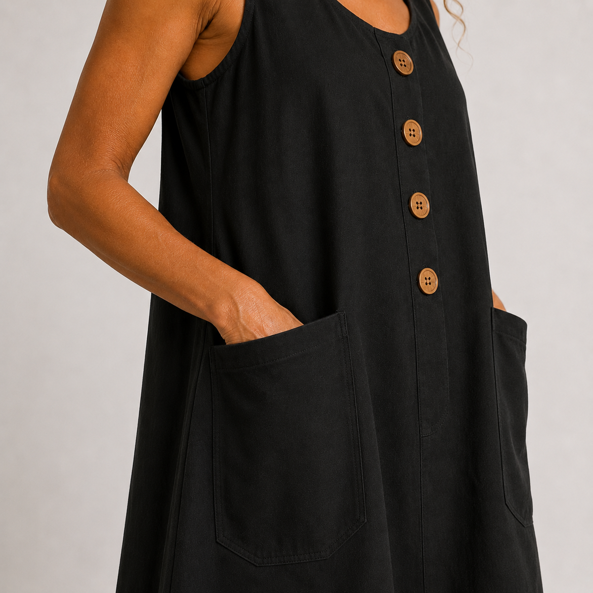 Maud - Cotton and Linen Dress