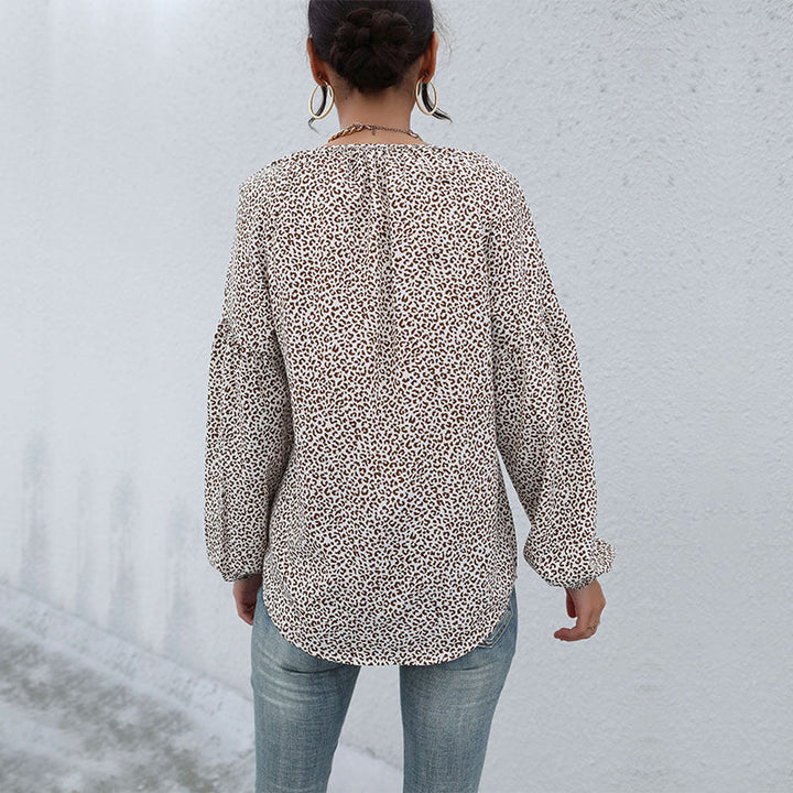 Veloura – Wild Grace Leopard Blouse
