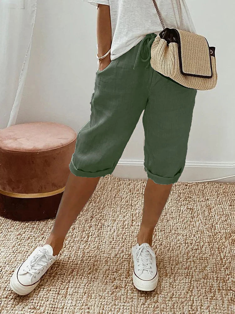 Mavrelle | Cotton and Linen Shorts for Women