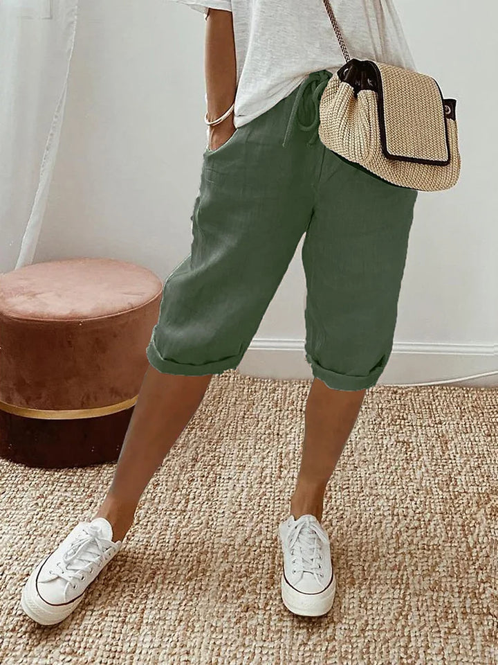 Mavrelle | Cotton and Linen Shorts for Women