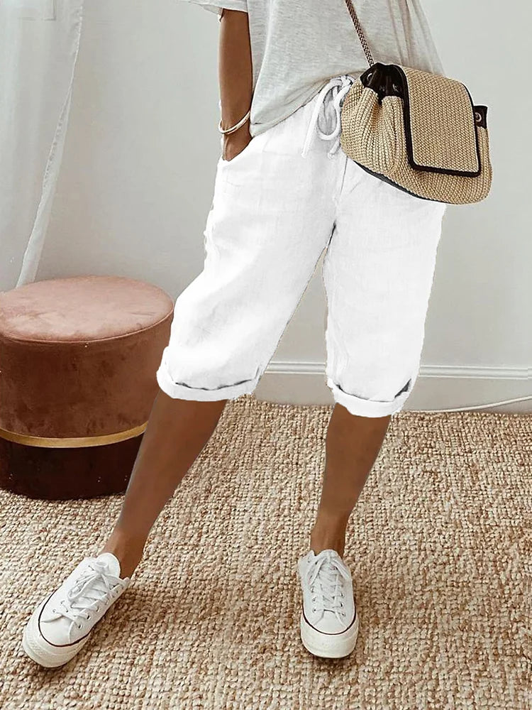 Mavrelle | Cotton and Linen Shorts for Women