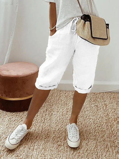 Mavrelle | Cotton and Linen Shorts for Women