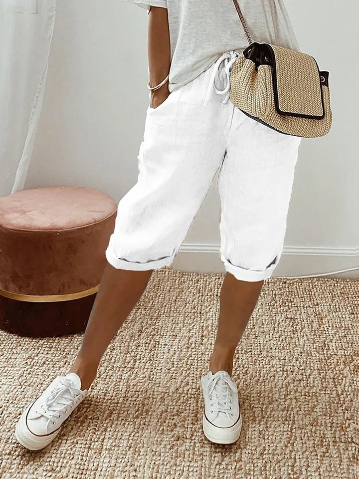 Mavrelle | Cotton and Linen Shorts for Women