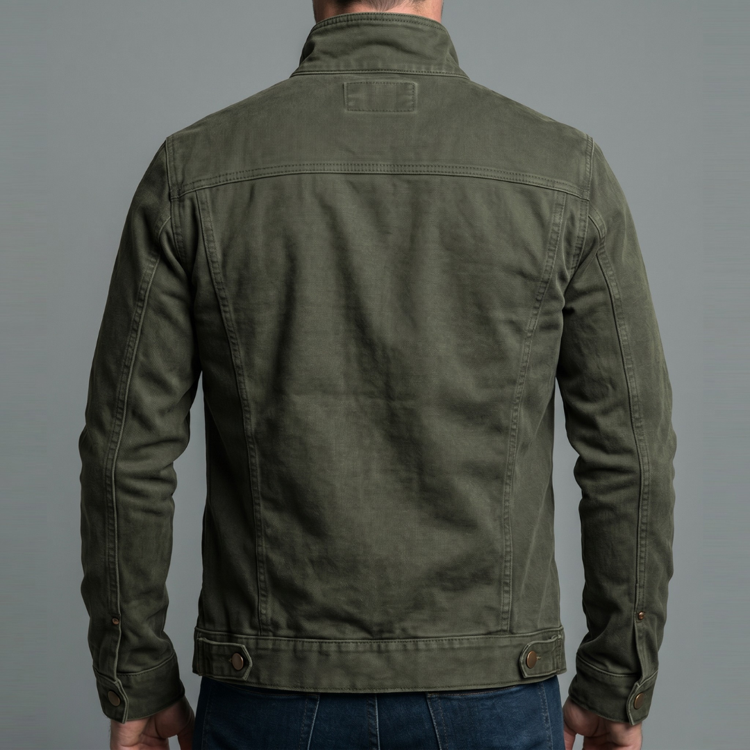 Leblanc™ | Vintage Cotton Jacket with Zipper Closure