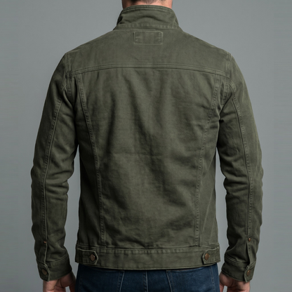 Leblanc™ | Vintage Cotton Jacket with Zipper Closure