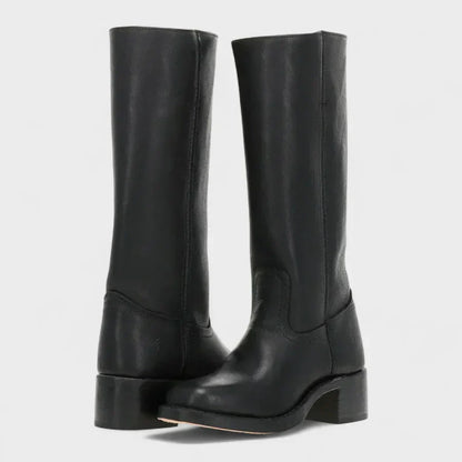 Fleur™ – Retro Leather Boots