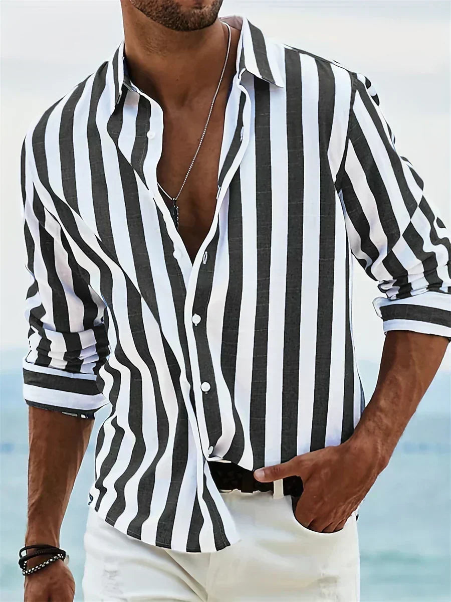 Leblanc™ | Lightweight Striped Summer Shirt
