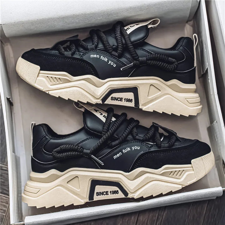 Matteo Leather Low-Top Sneakers