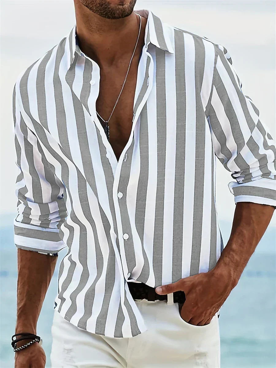 Leblanc™ | Lightweight Striped Summer Shirt