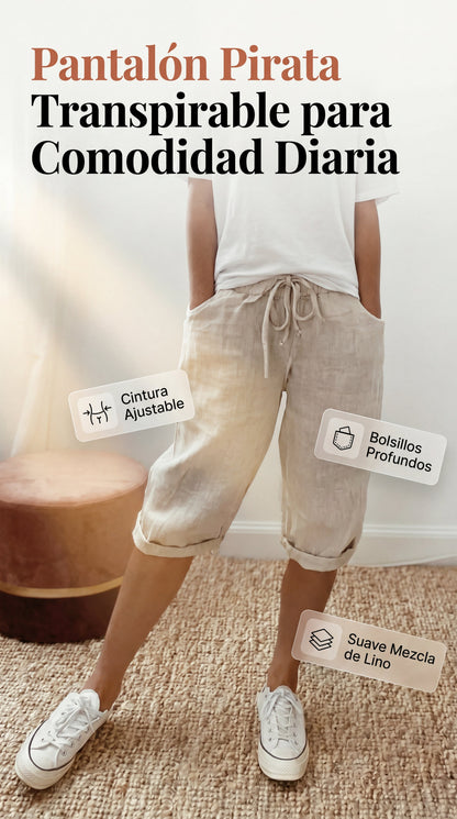 Mavrelle | Cotton and Linen Shorts for Women