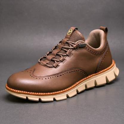 Camden Brogue Leather Trainer