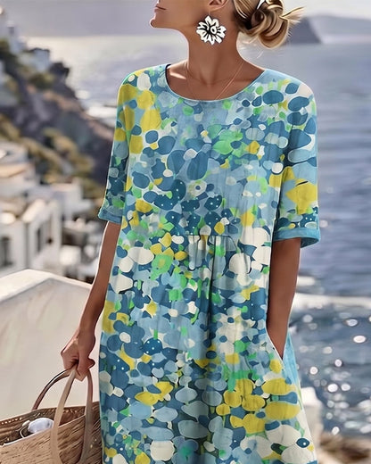 Chérie | Midi Floral Dress, Loose and Light