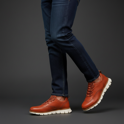 Camden Brogue Leather Trainer