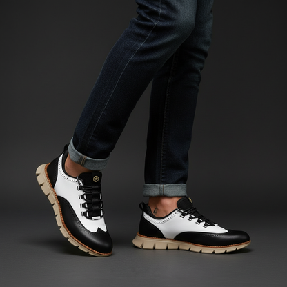 Camden Brogue Leather Trainer