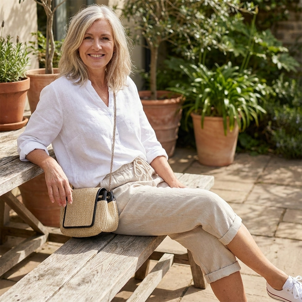Mavrelle | Cotton and Linen Shorts for Women
