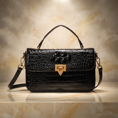 Nova Croc-Effect Handbag