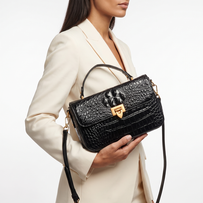Nova Croc-Effect Handbag