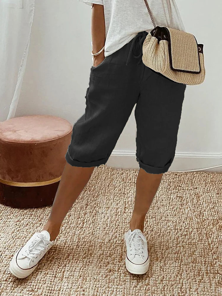 Mavrelle | Cotton and Linen Shorts for Women