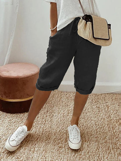 Mavrelle | Cotton and Linen Shorts for Women