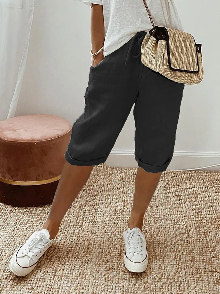 Mavrelle | Cotton and Linen Shorts for Women