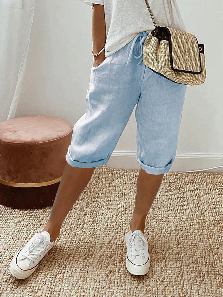 Mavrelle | Cotton and Linen Shorts for Women