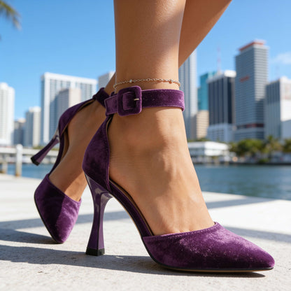 Della Buckle Heels