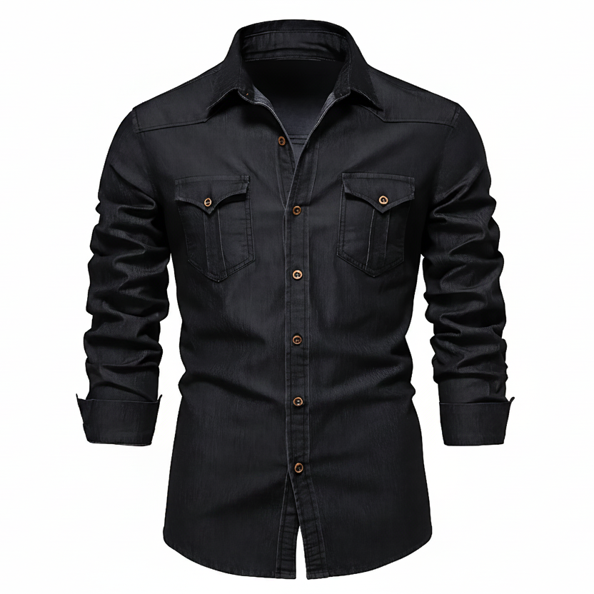 Flynn Tailored Denim Shirt