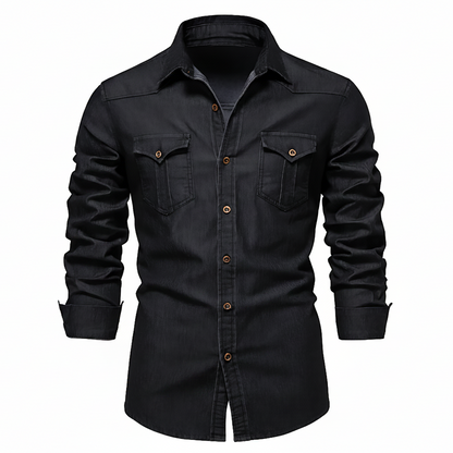 Flynn Tailored Denim Shirt