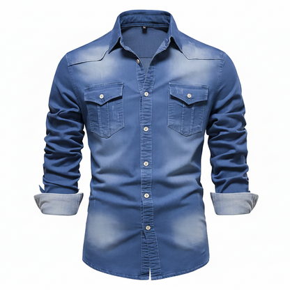 Flynn Tailored Denim Shirt